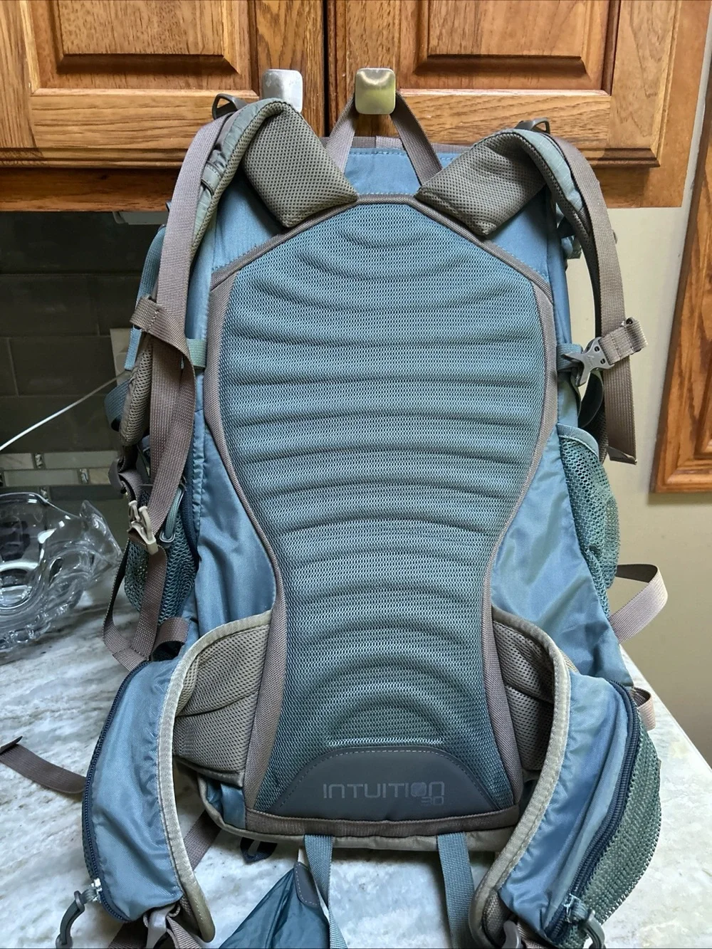 Gregory 45 L SAGE Backpack WOMEN L Camping Outdoors  HIKING INTUITION. Very good